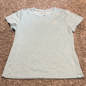 Under Armour Light Blue Speckled Short Sleeve Tee
